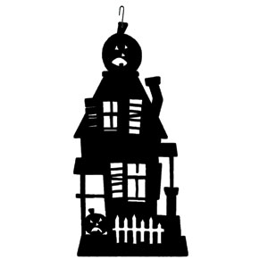 Haunted House - Decorative Hanging Silhouette
