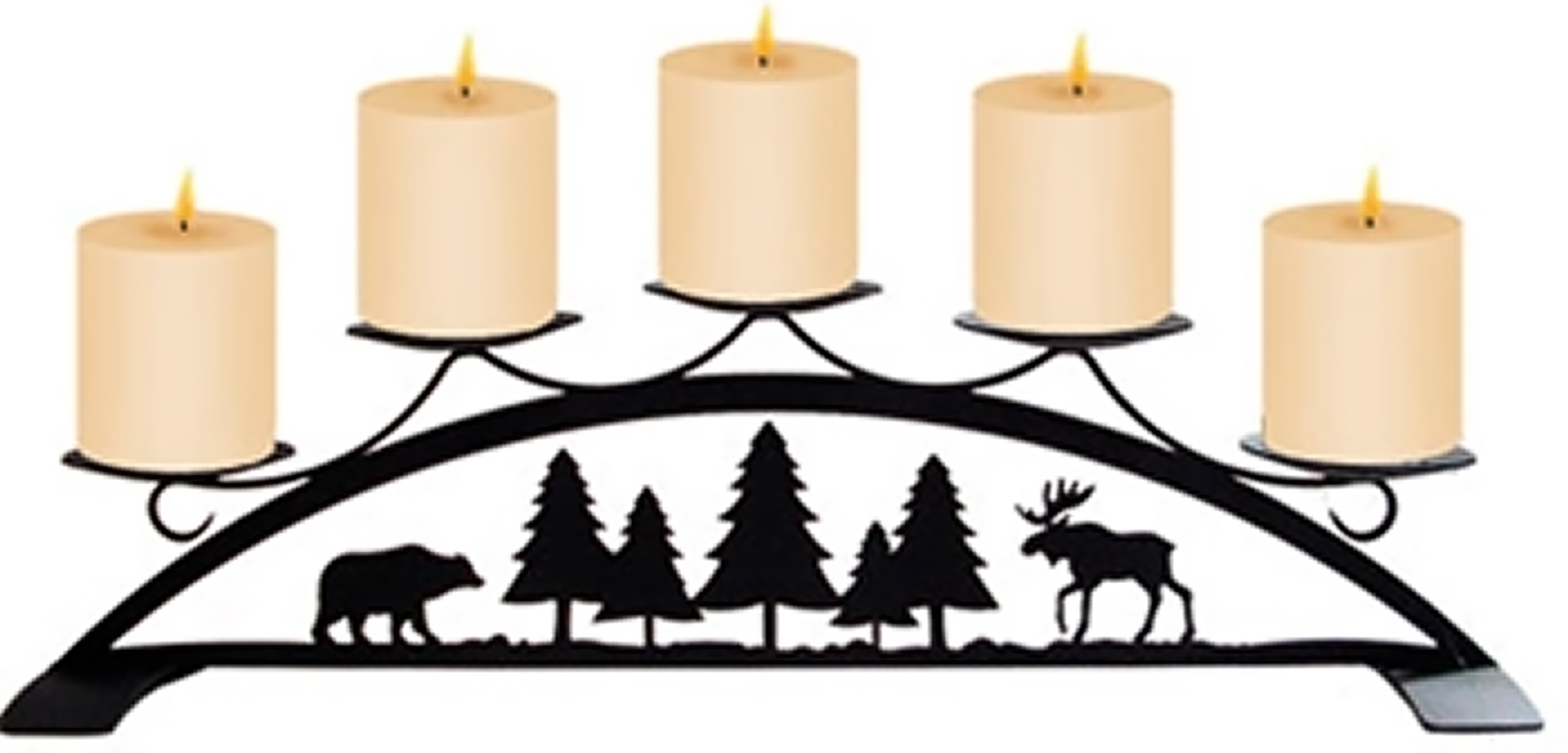 Moose & Bear - Table Top Pillar Candle Holder