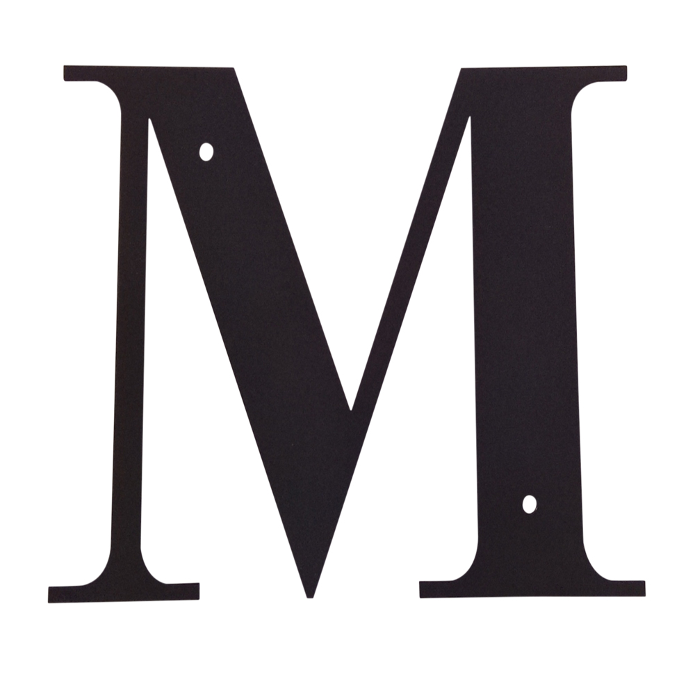 Village Wrought Iron Letter M Medium Letter M Medium