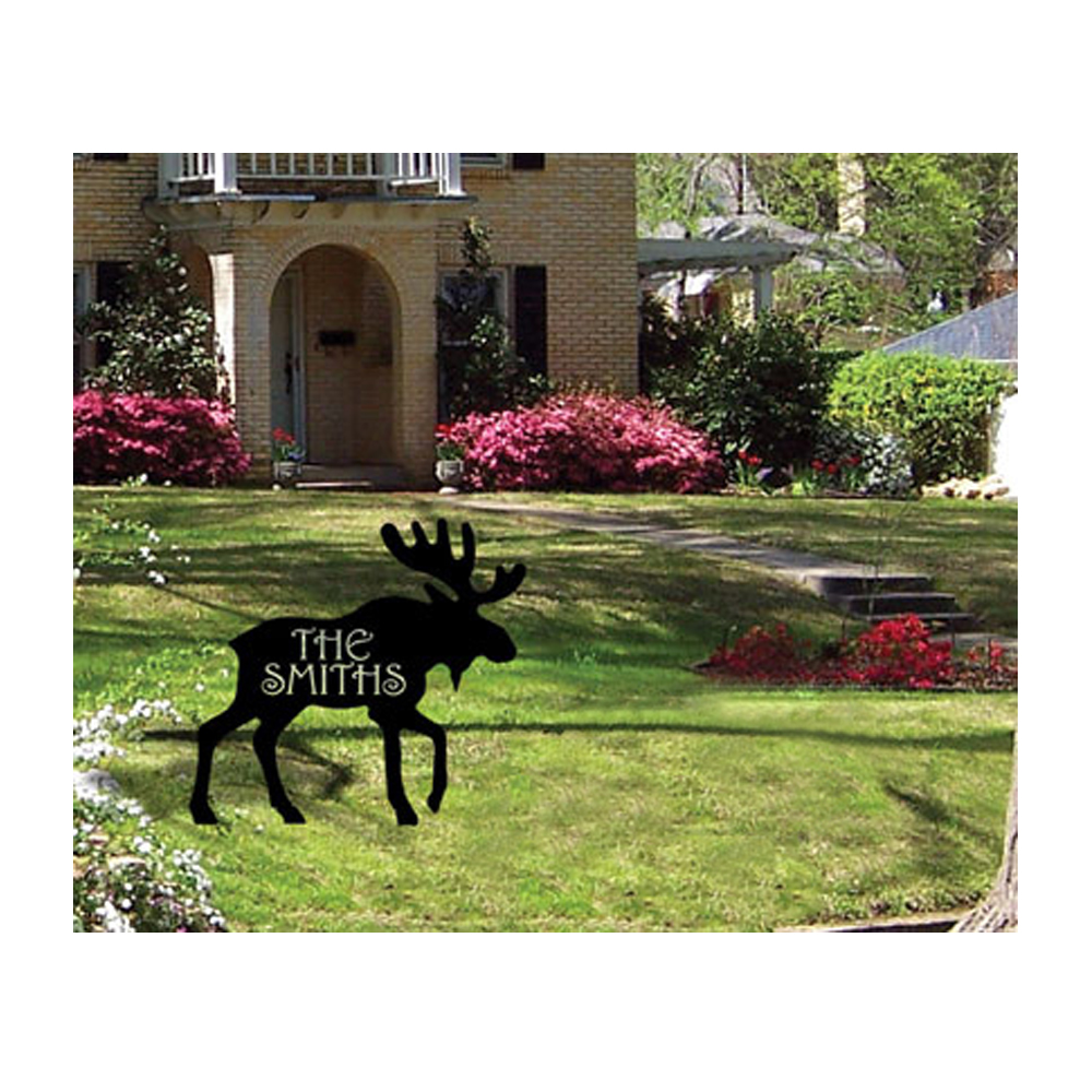 Moose - Product is Made When Ordered - Customized Lawn Plaque