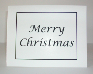 Merry Christmas Card with Envelope