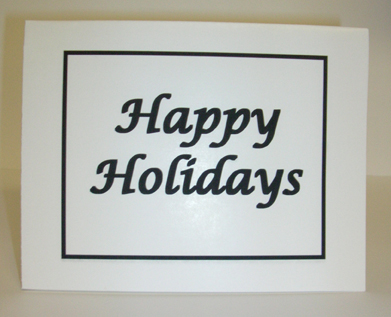 Happy Holidays Card with Envelope