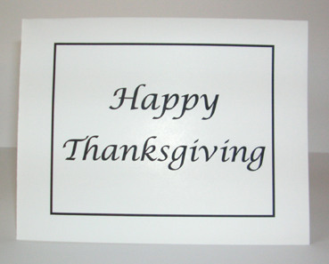 Happy Thanksgiving Card with Envelope