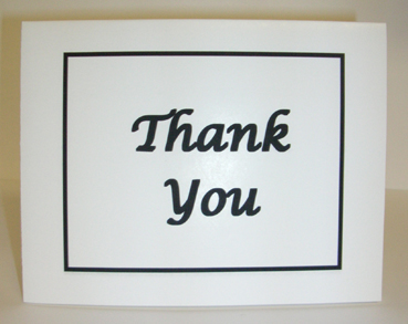 Thank You Card with Envelope