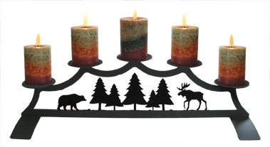 Moose - Fireplace Pillar Candle Holder