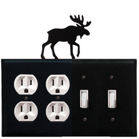 Moose - Double Outlet and Double Switch Cover - CUSTOM Product - If Out Of Stock, Allow 4 to 6 Weeks
