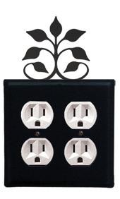 Leaf Fan - Double Outlet Cover  
